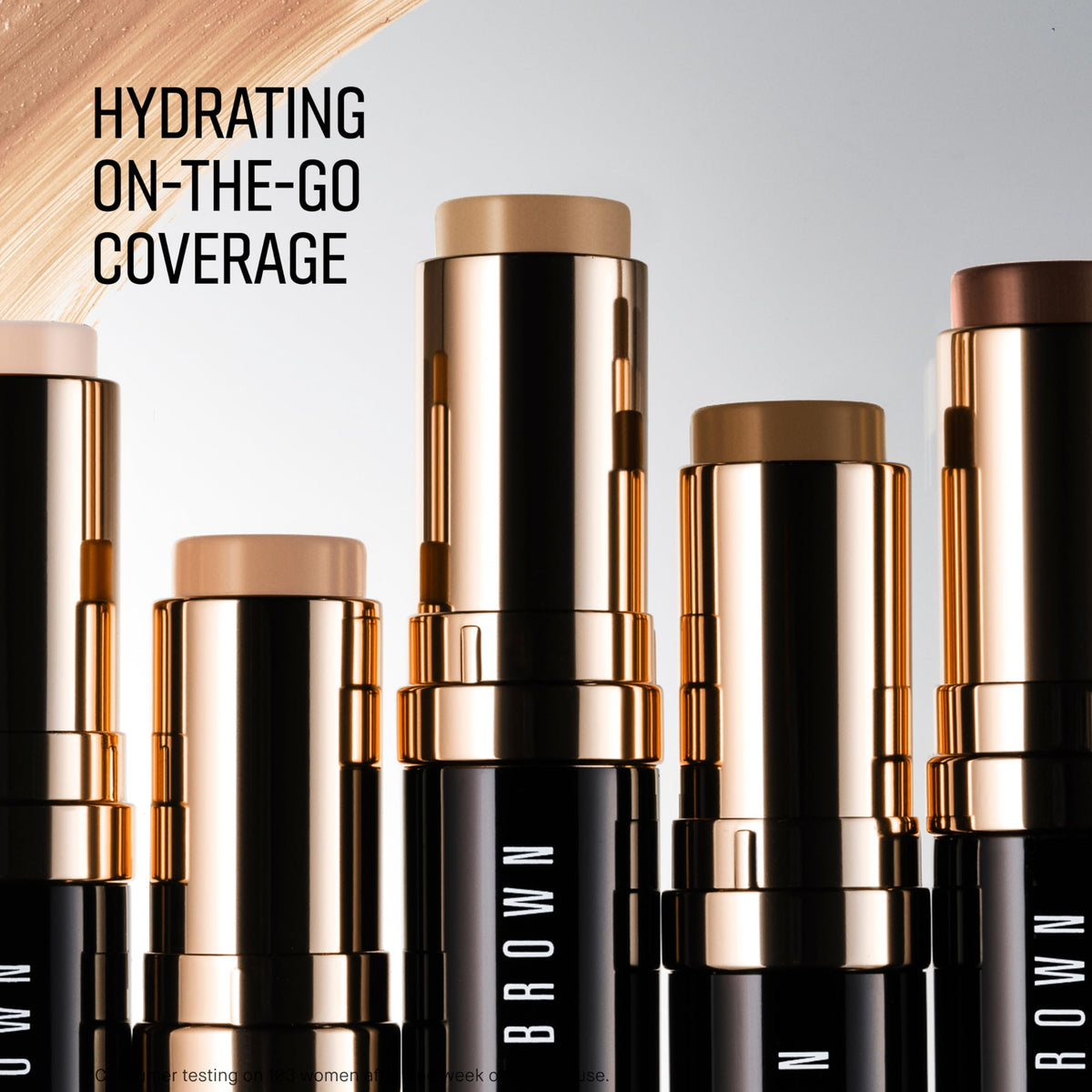 Stick Fond de Teint Crème Bobbi Brown application sur la peau