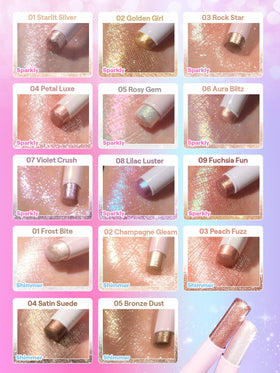 Stick Gelée Cristal SHEGLAM 10g en utilisation dans une trousse de maquillage