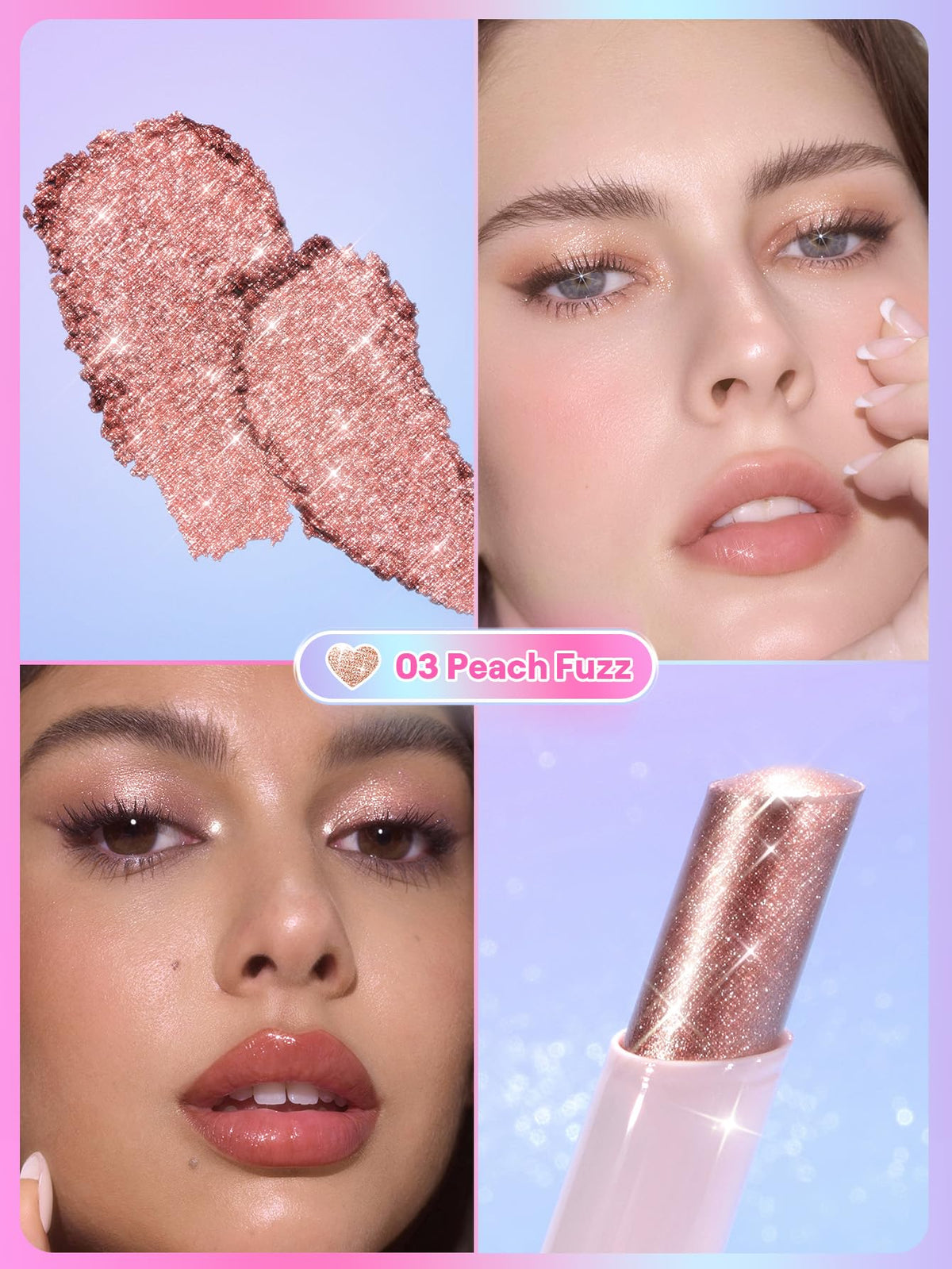 Stick Gelée Cristal SHEGLAM 10g texture gelée sur un doigt