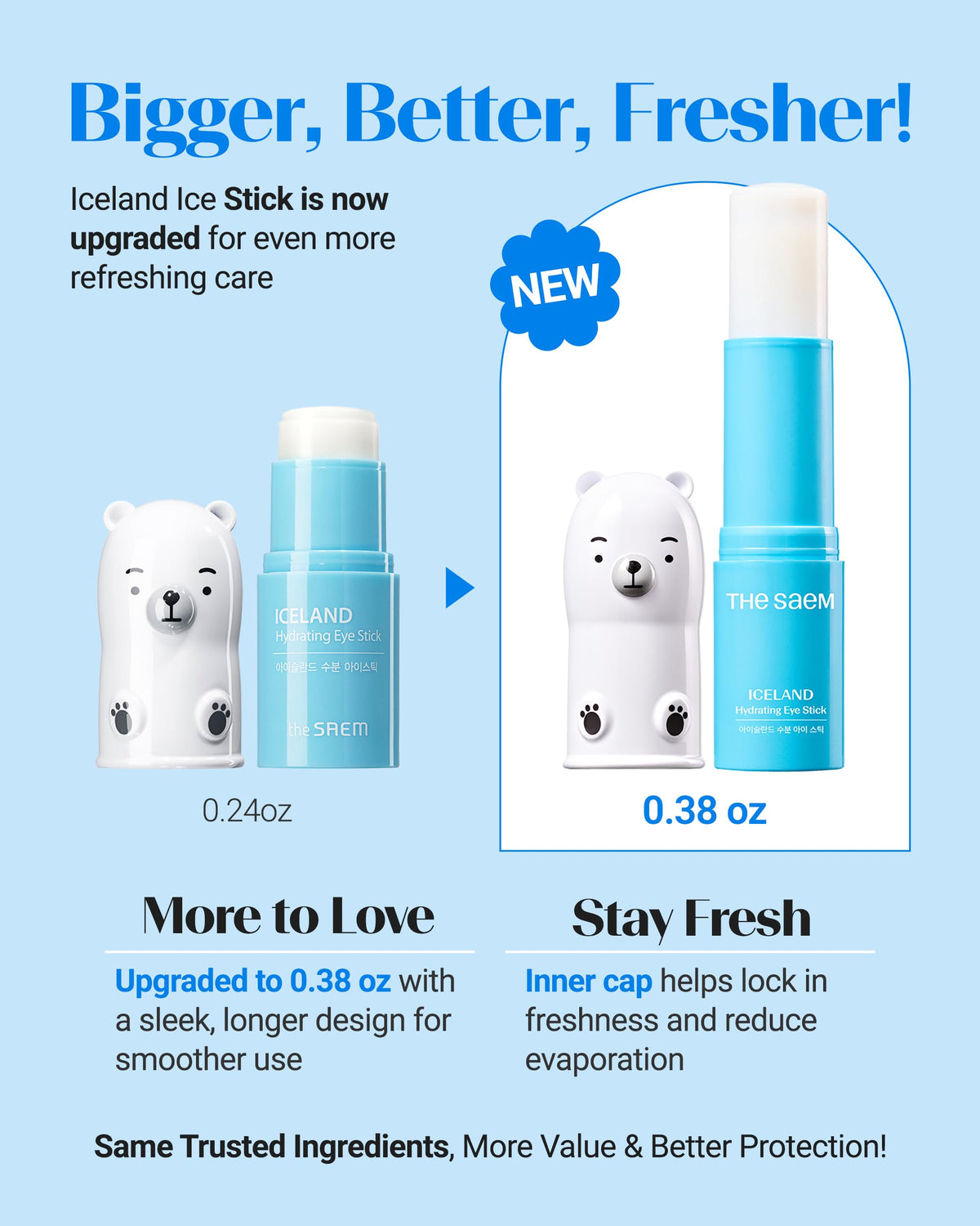 Stick hydratant pour les yeux THESAEM avec capuchon
