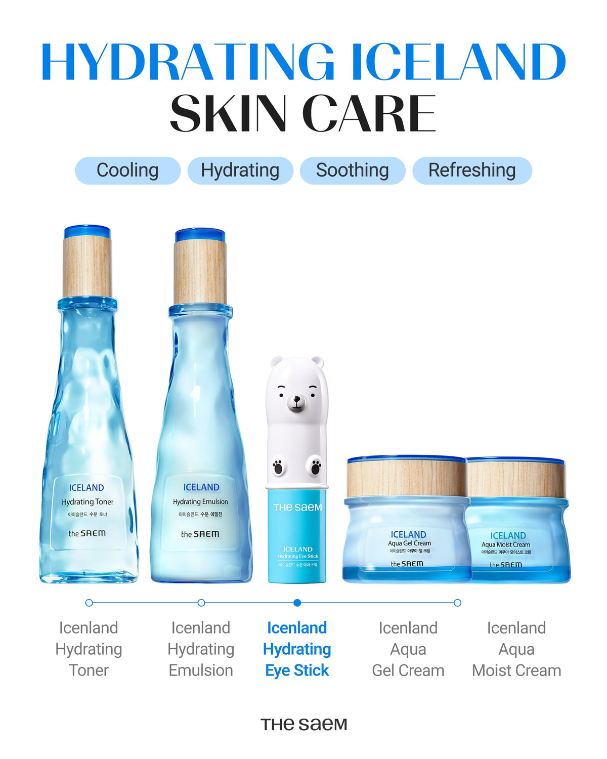 Stick hydratant pour les yeux THESAEM sur un fond neutre
