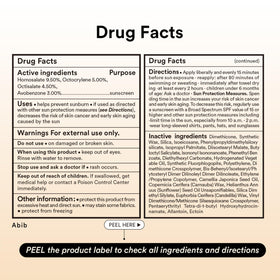 Stick solaire Abib Airy sur une table de maquillage