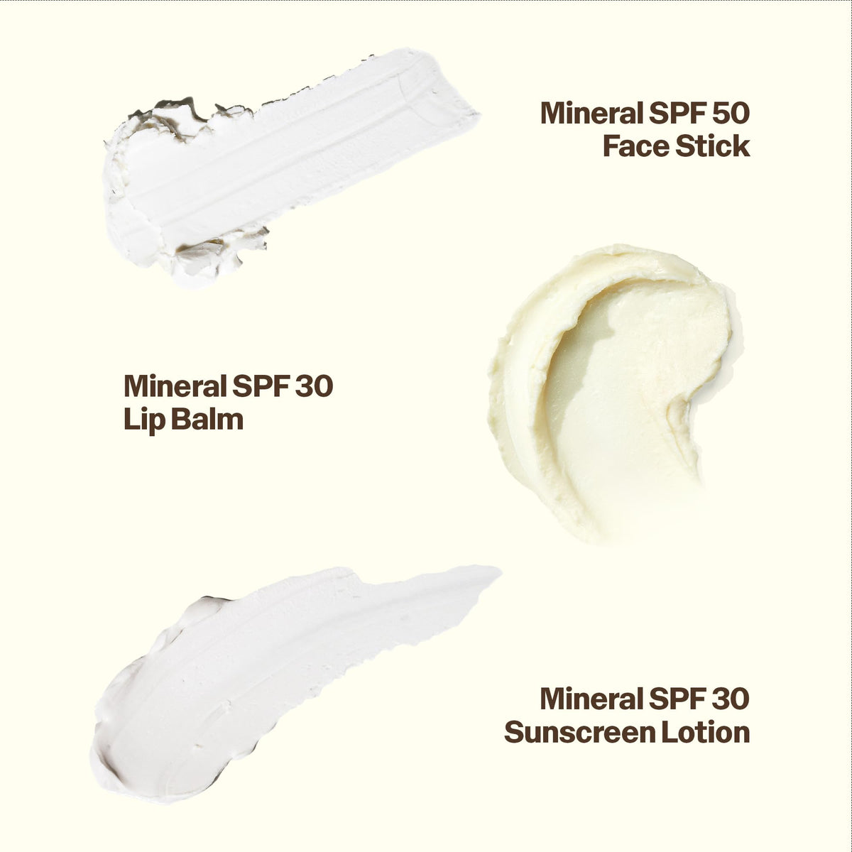 Stick visage minéral SPF 50 Sun Bum sur une surface de plage
