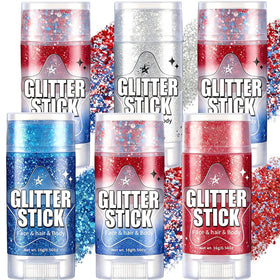 Stickers paillettes AROIC 6Pcs avec différentes couleurs