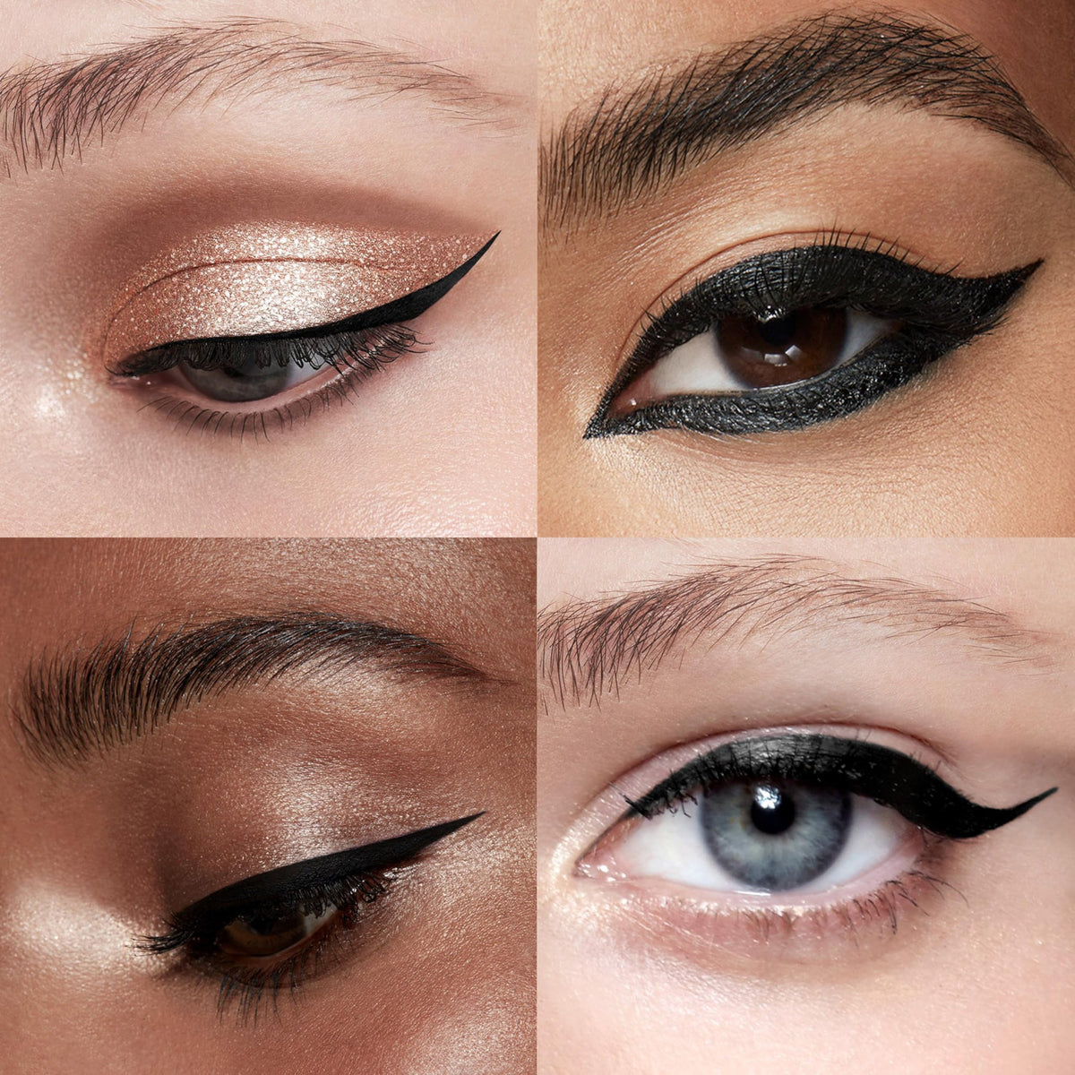 stila Eyeliner Liquide Waterproof 9g en application sur un œil
