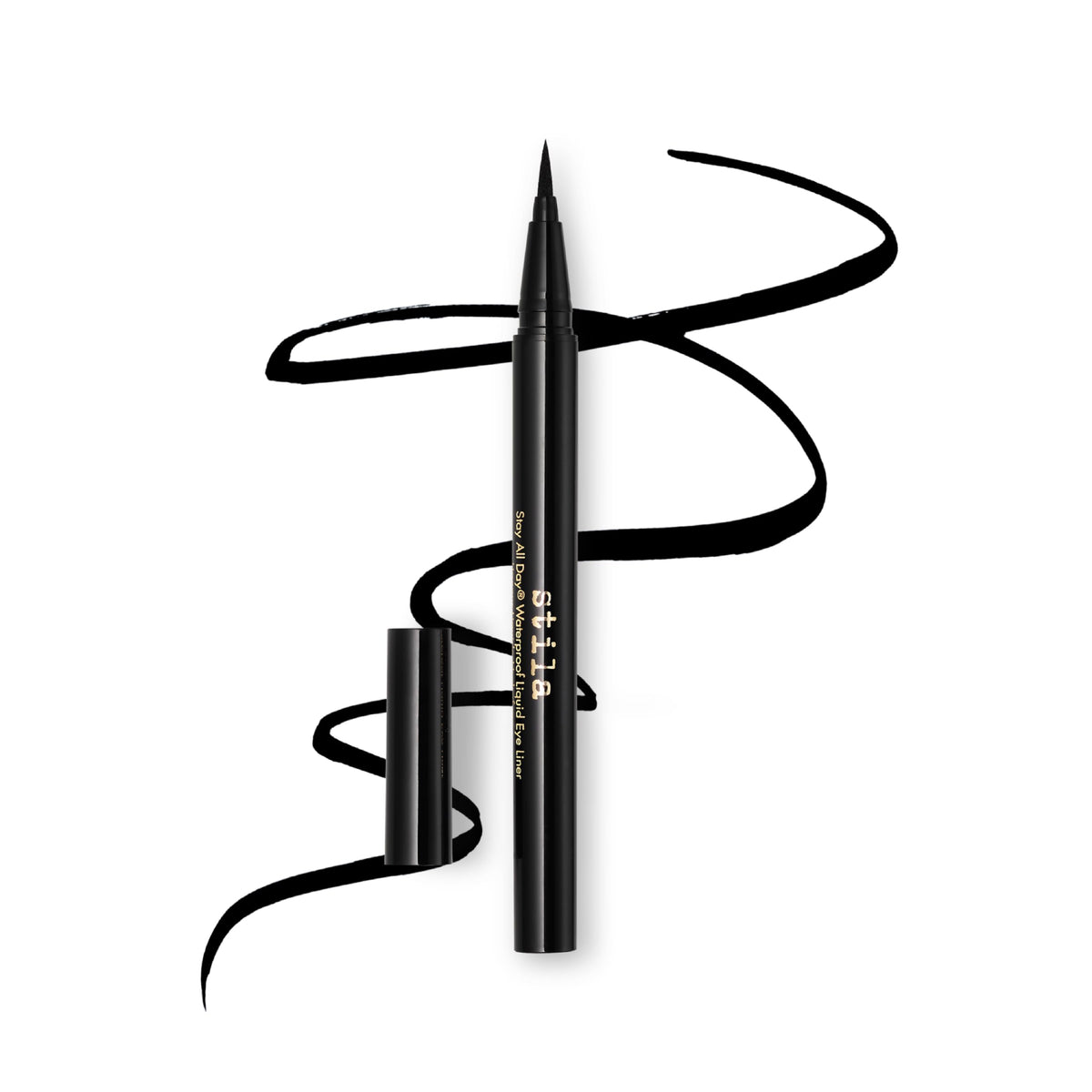 stila Eyeliner Liquide Waterproof 9g vue avant avec finition satinée