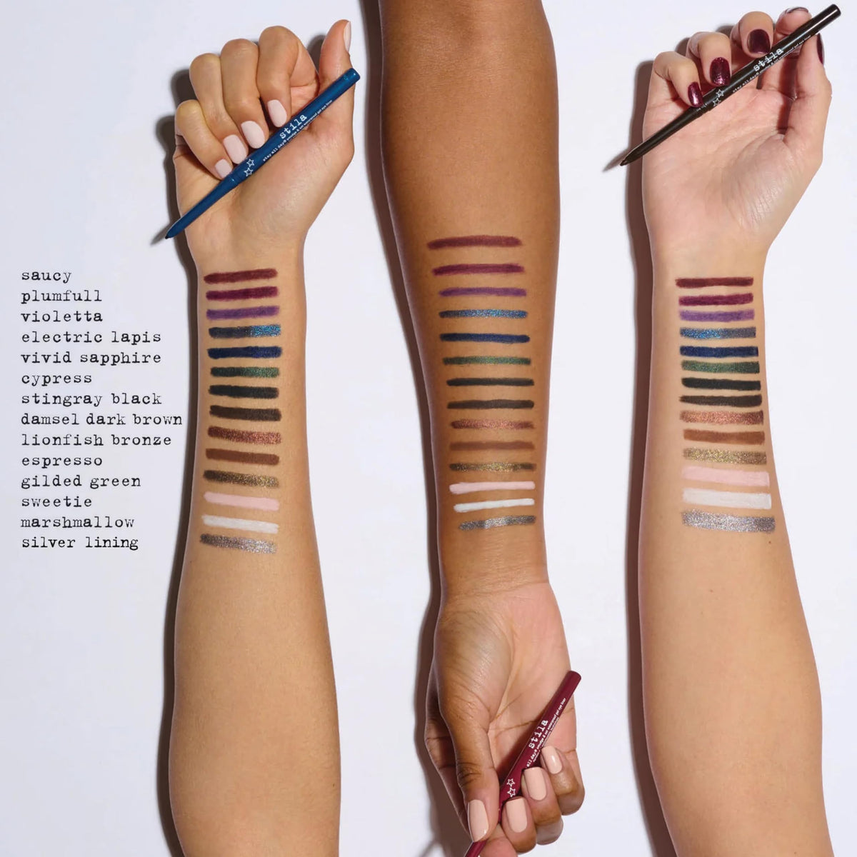 stila Stay All Day Gel Eyeliner couleurs disponibles