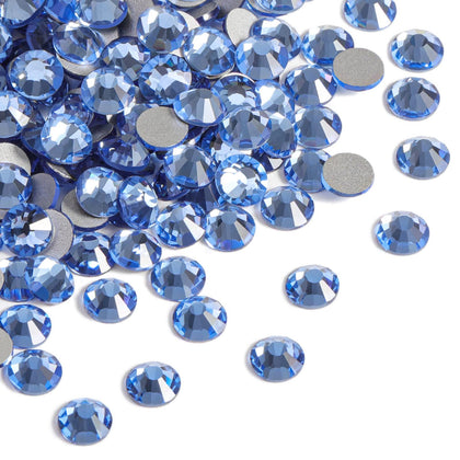 Strass à dos plat BEADSLAND bleu clair SS20, pack de 2880 pièces