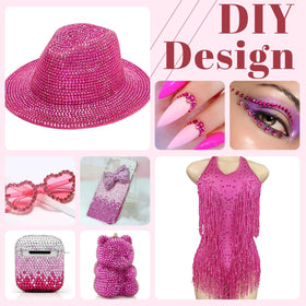 Strass en résine sur des accessoires de mode