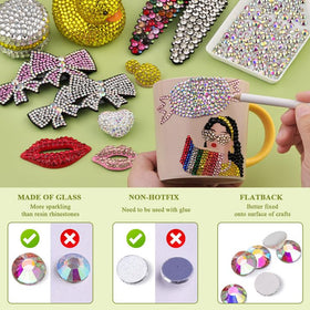 Strass en verre cristal AB appliqués sur un téléphone