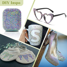 Strass en verre cristal AB sur un projet de bricolage