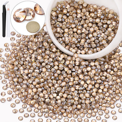 Strass en verre cristallin Golden Shadow, paquet de 3000 pièces