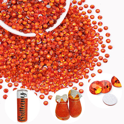 Strass en verre SS16 BELLEBOOST Orange/Hyacinthe vue de face