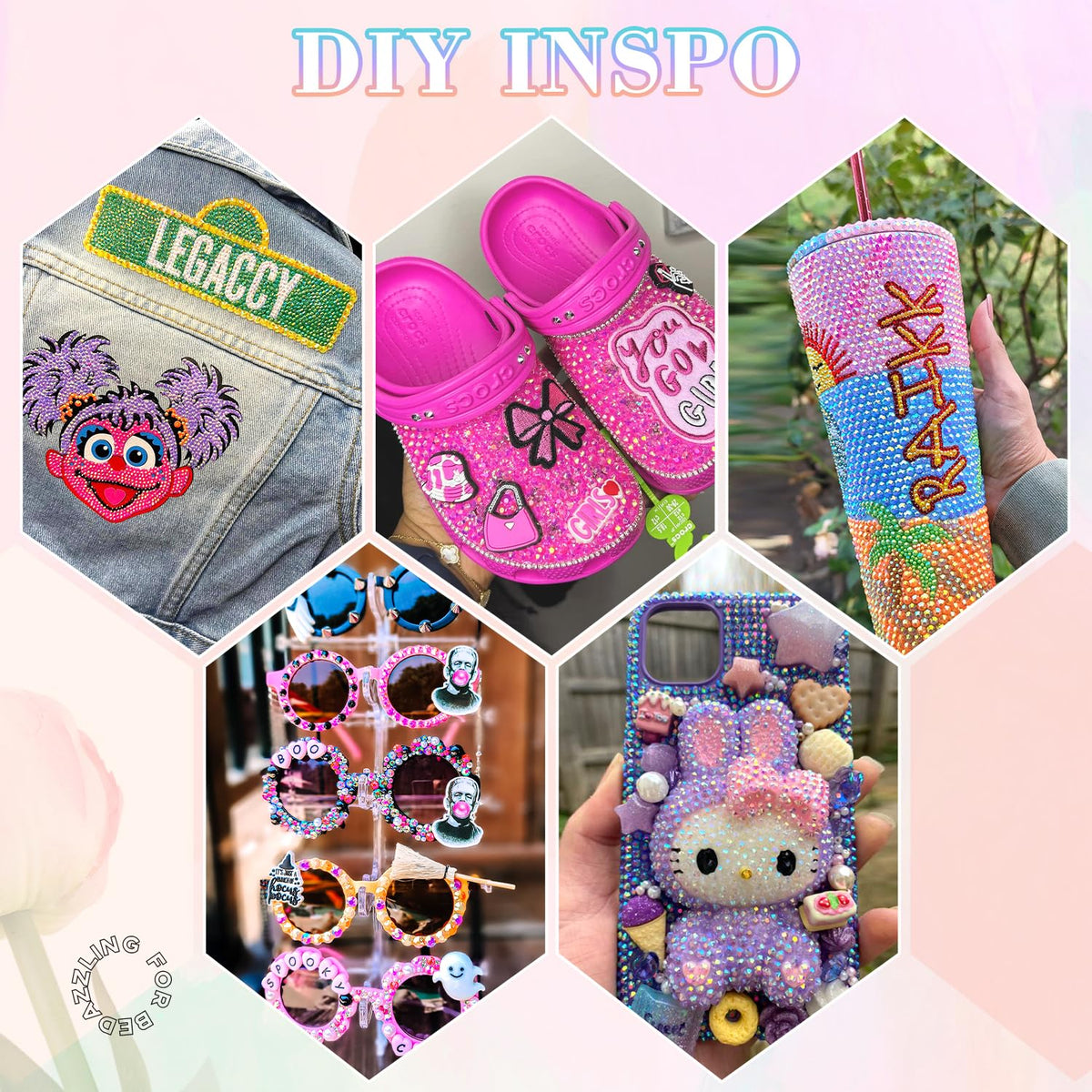 Strass jelly colorés pour embellir des accessoires