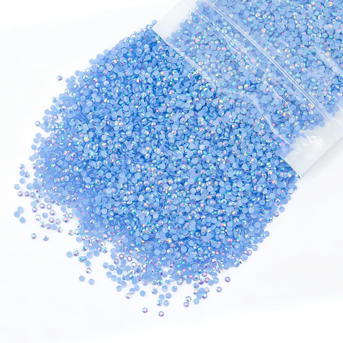 Strass résine AB bleu 3mm qiipii pack de 5300 pièces