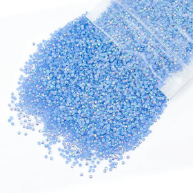 Strass résine AB bleu 3mm qiipii pack de 5300 pièces