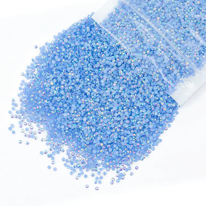 Strass résine AB bleu 3mm qiipii pack de 5300 pièces
