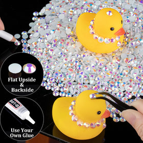 Strass résine dans un projet de scrapbooking