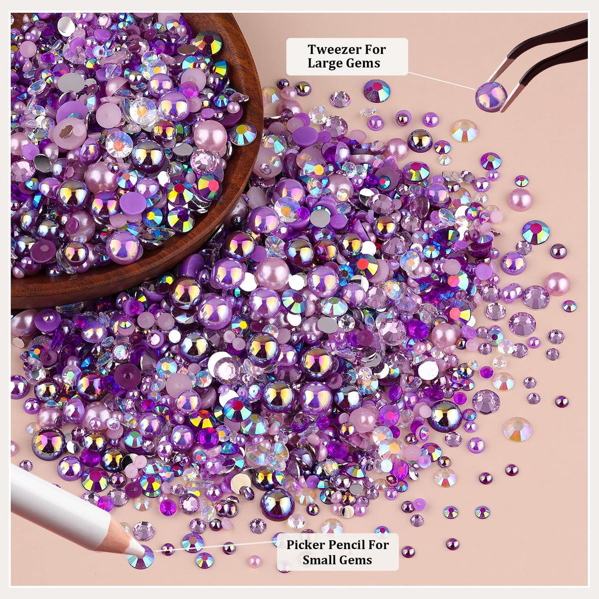 Strass ronds colorés du kit TINKRSTUFF pour embellissement
