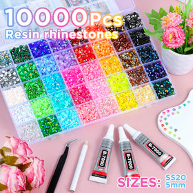 Strass Zefy de 5 mm en 40 couleurs variées