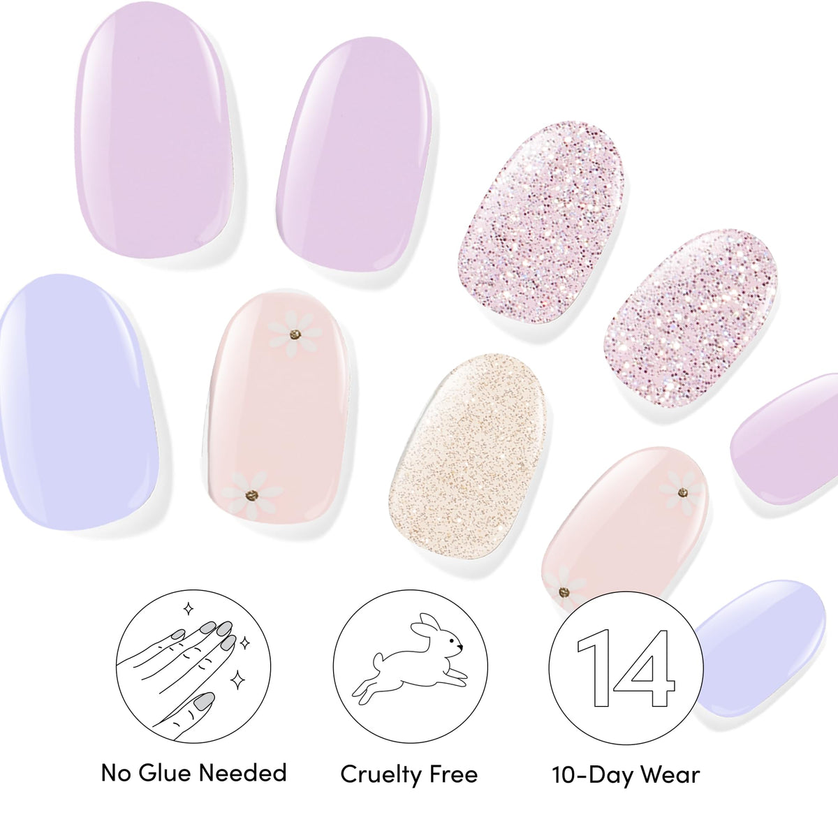 Strips à Ongles Dashing Diva avec instructions d'utilisation