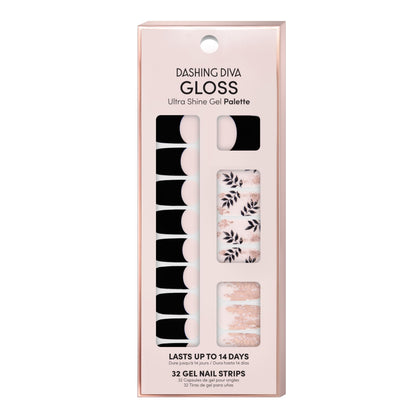 Strips à ongles Dashing Diva Touch of Gold avec motifs dorés