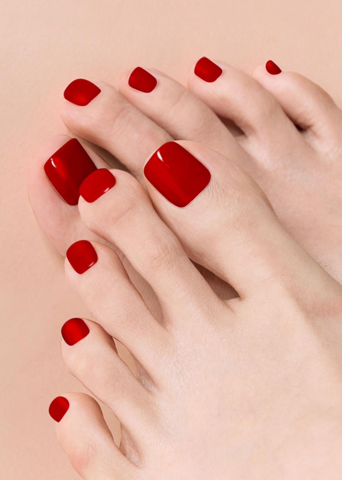Strips de gel semi-cuit ohora en couleur rouge avec différentes tailles