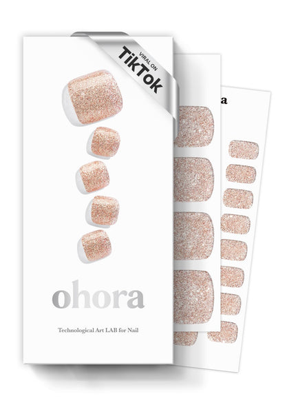 Strips de gel semi-cuit ohora modèle nude P diamant avec accessoires