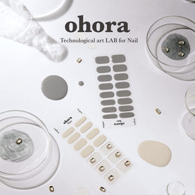 Strips de gel semi-curé ohora appliqués sur des ongles bien soignés