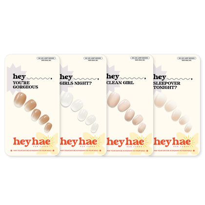 Strips de vernis semi-curé heyhae paquet avant avec plusieurs designs tendance