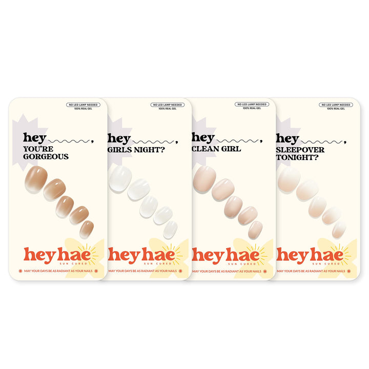 Strips de vernis semi-curé heyhae paquet avant avec plusieurs designs tendance