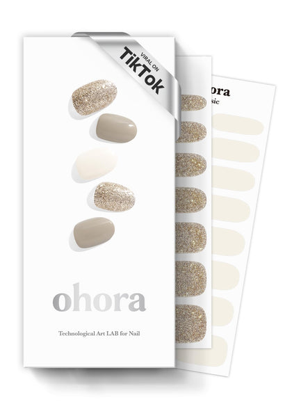Strips de vernis semi-curé ohora en boîte avec accessoires