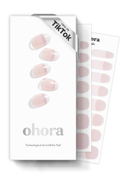 Strips de vernis semi-curé ohora, modèle French, vue avant