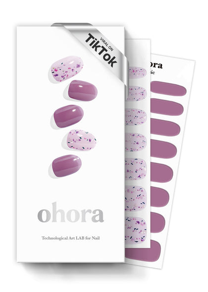 Strips de vernis semi-curé ohora N Violeta vue de face