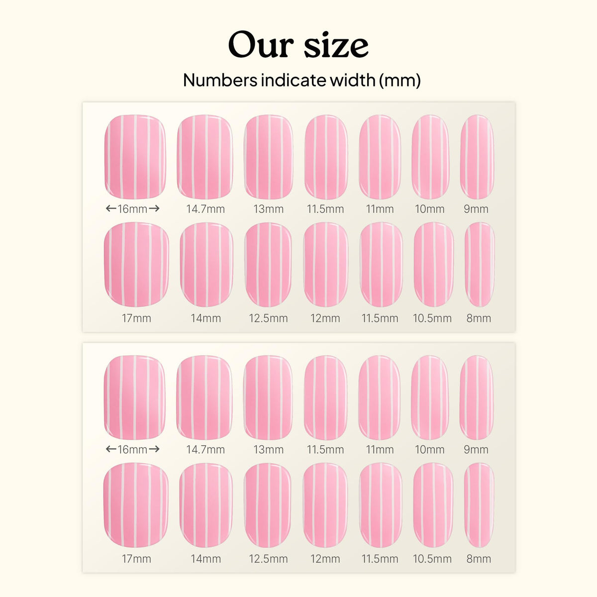 Strips en gel heyhae étalés avec accessoires inclus dans le kit