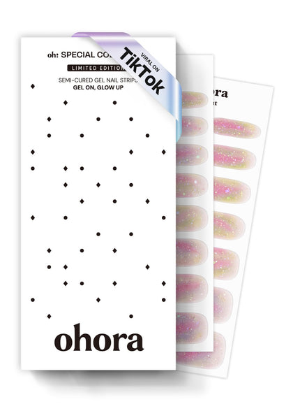 Strips en gel semi-cura ohora N Rainbow Bomb vue avant avec design coloré