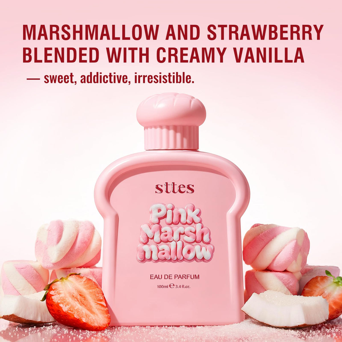Sttes Marshmallow parfum posé sur une table décorative