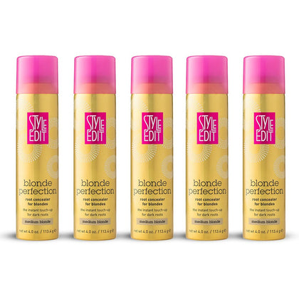 STYLE EDIT Spray Concealer Racines Moyen Blond 4 oz vue de face