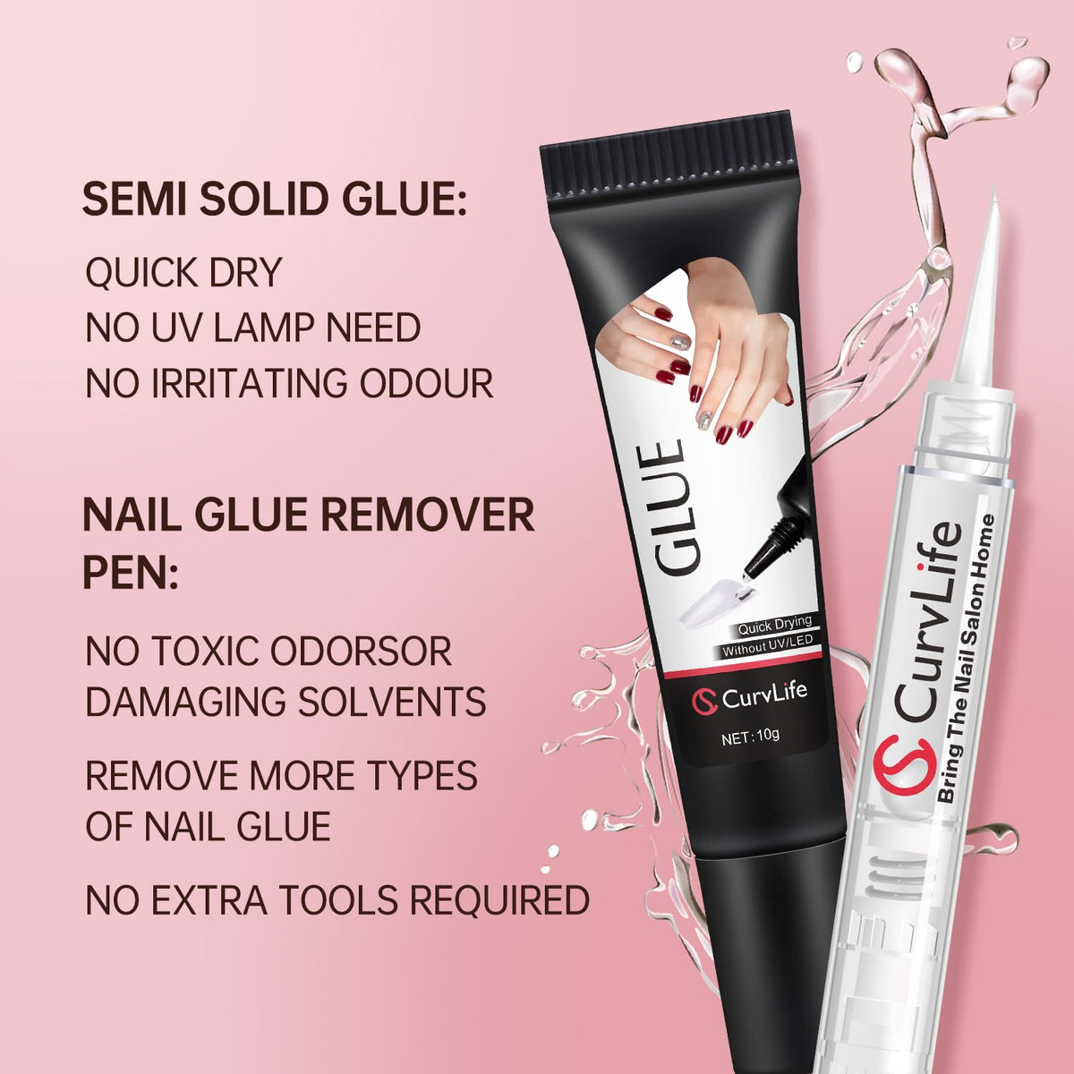 Stylo dissolvant CurvLife 5ml avec embout fin