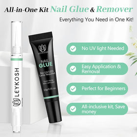 Stylo dissolvant LEYKOSH pour colle à ongles