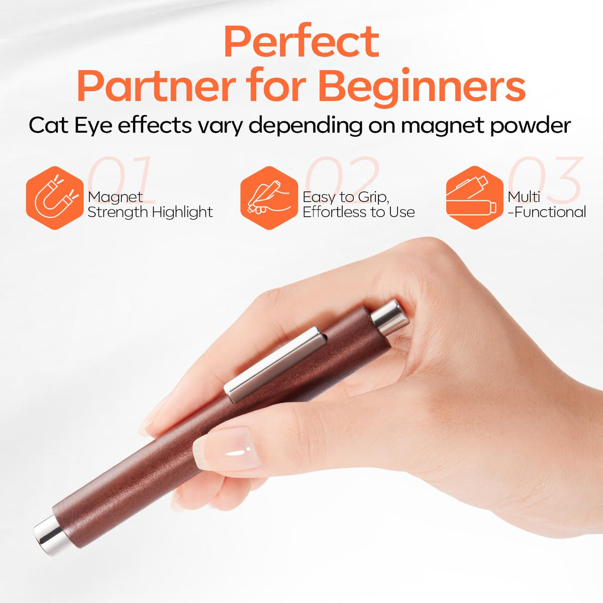 Stylo magnétique modelones en utilisation dans un salon de beauté