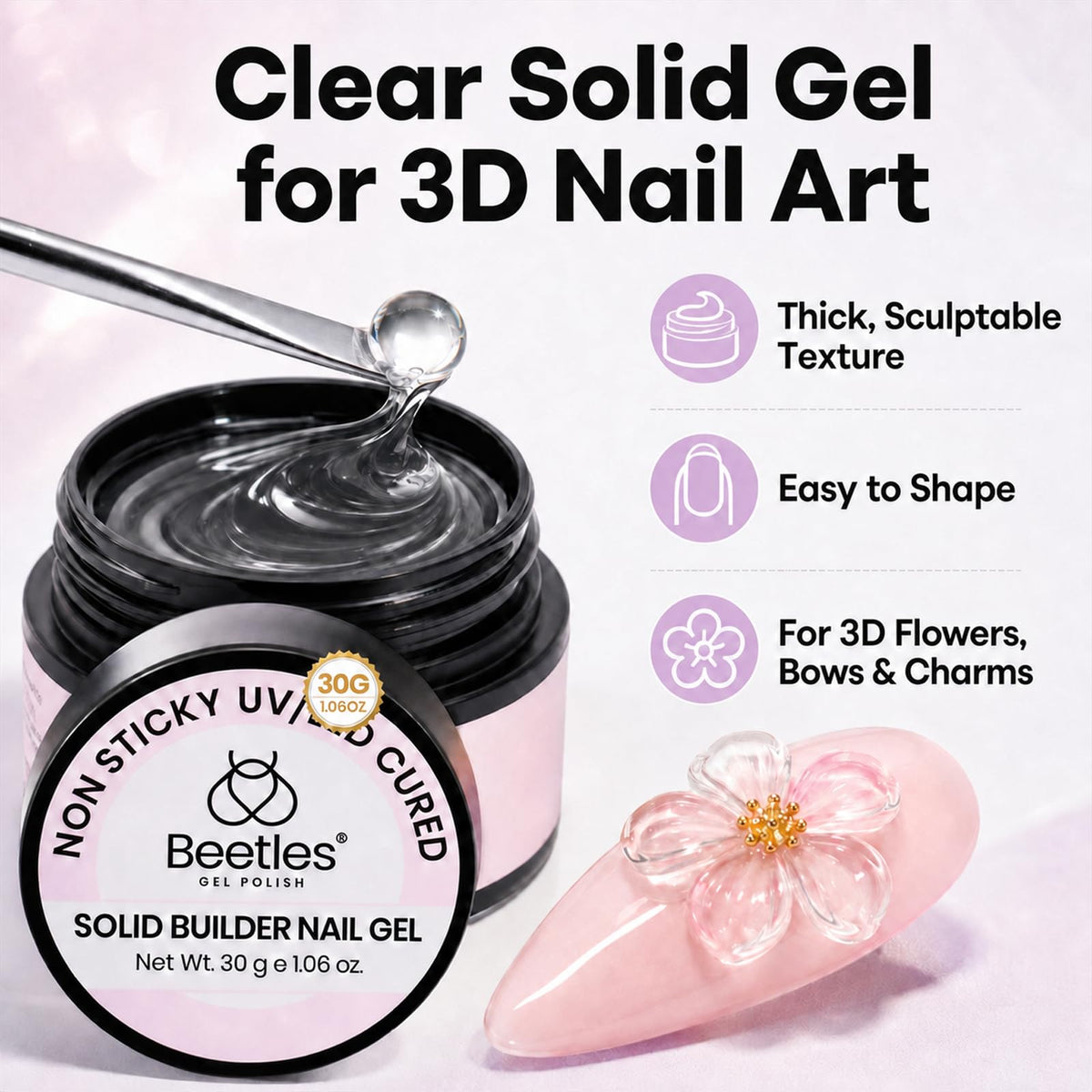 Stylo sculptant à double embout pour gel à ongles 3D Beetles