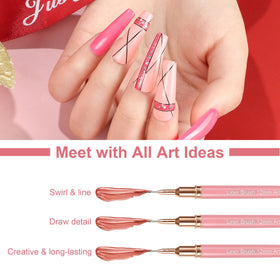 Stylos de nail art Artdone en utilisation sur des ongles