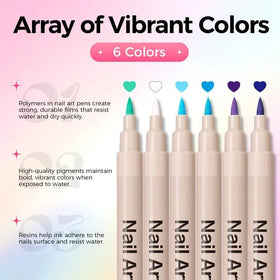 Stylos GELLAKTIK avec motifs de nail art réalisés