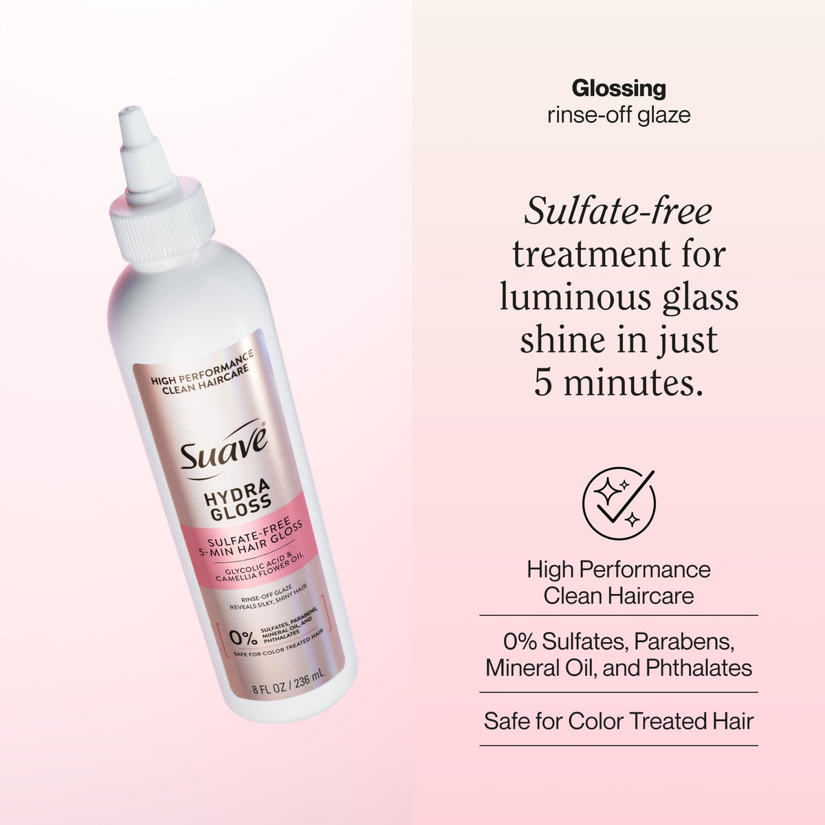 Suave Hydra Gloss 5-Minute Hair Gloss texture du produit