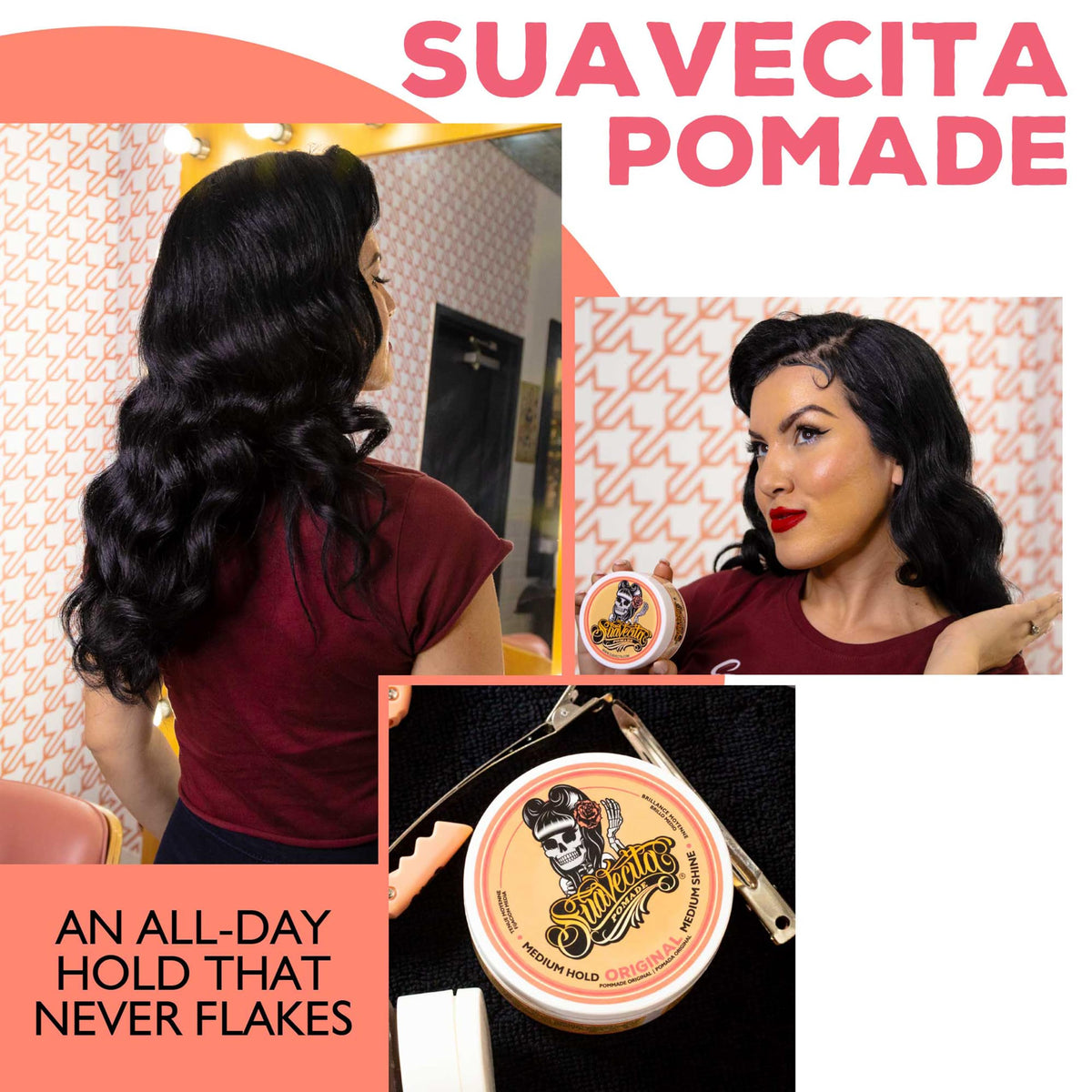 Suavecita Pomade 2,3 oz avec un flacon de parfum féminin