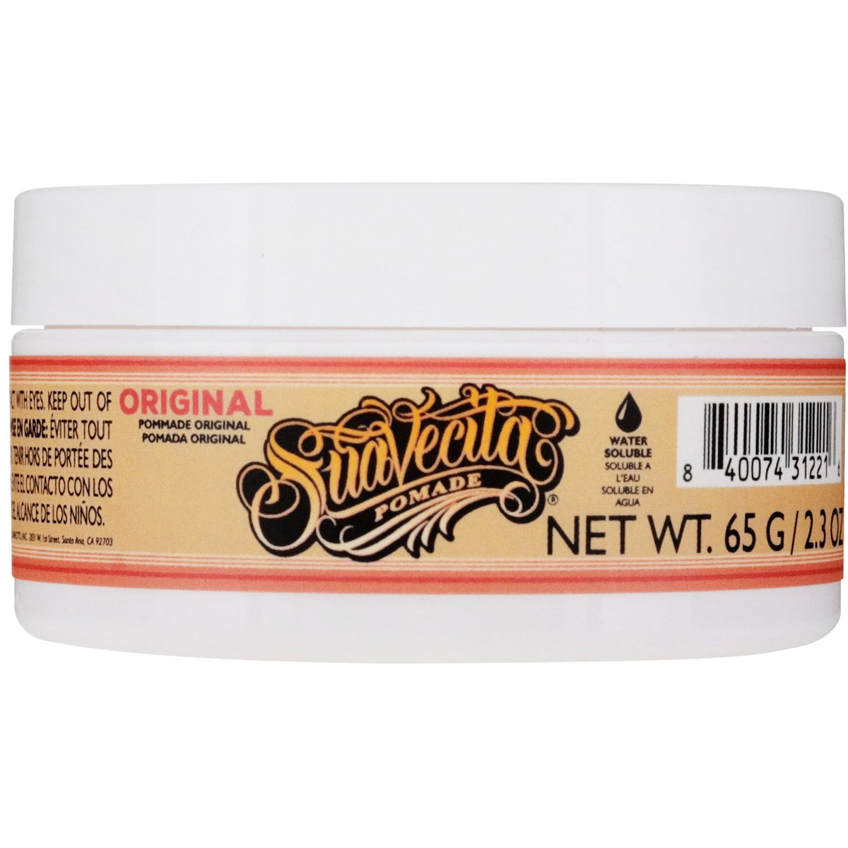 Suavecita Pomade 2,3 oz avec un fond coloré