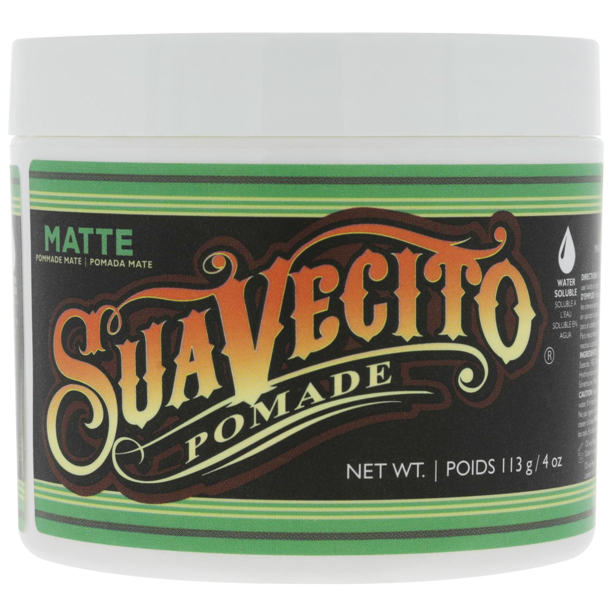 Suavecito Pomade Pâte Mate sans résidu blanc