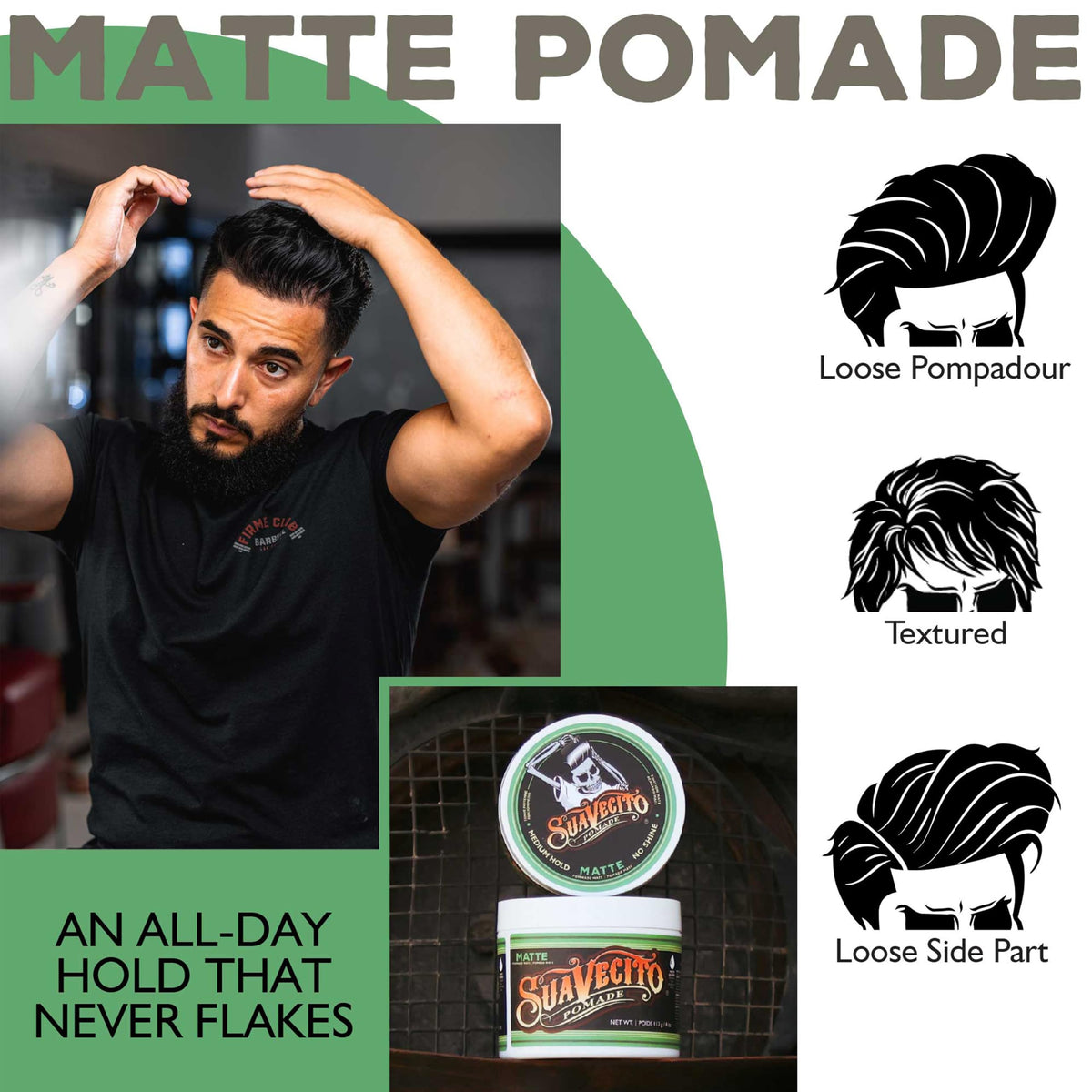 Suavecito Pomade Pâte Mate texture crémeuse