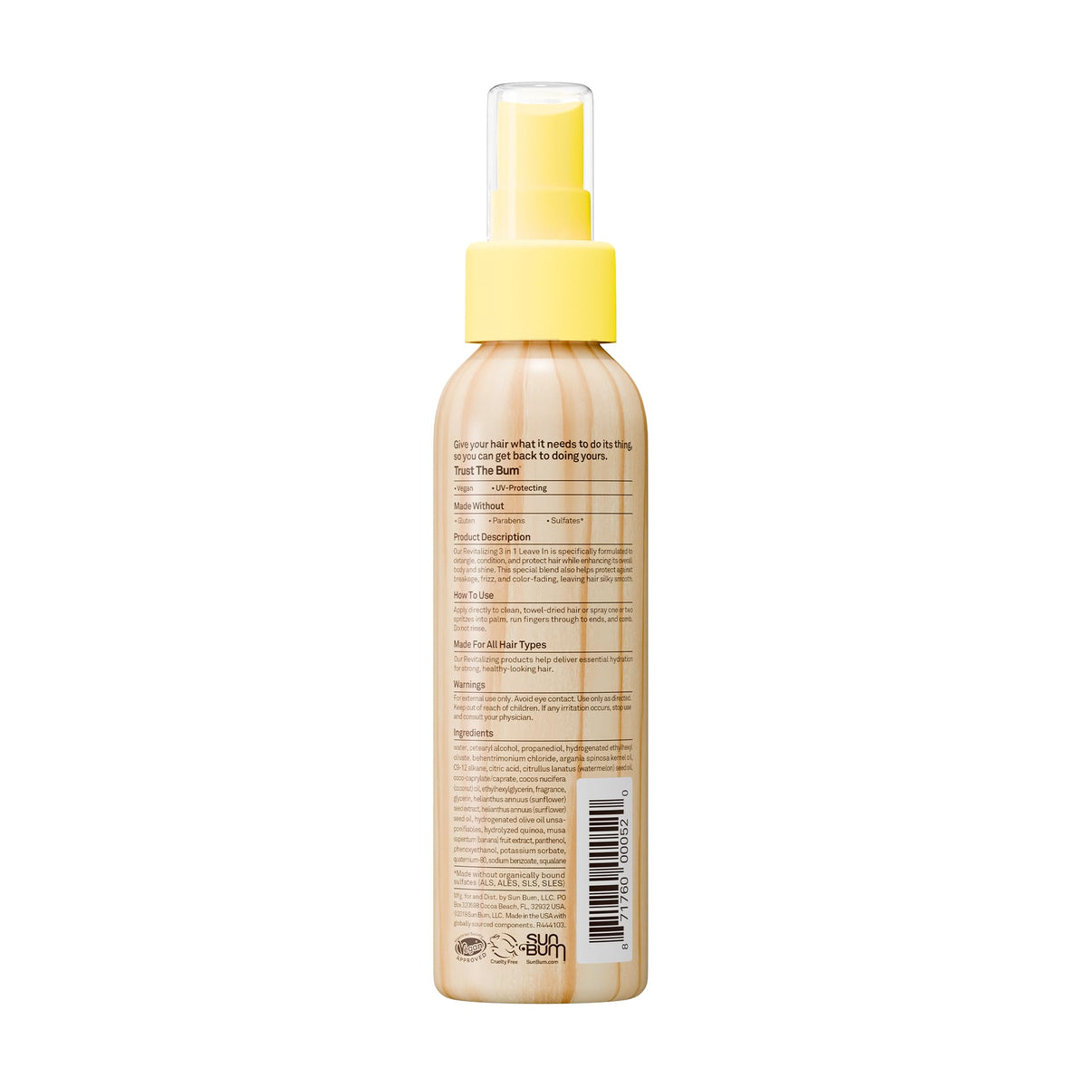 Sun Bum Revitalizing Leave In Conditioner 118 ml packaging